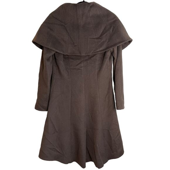 Heike Jarick Brown Wool Trench Coat - Picture 2 of 8